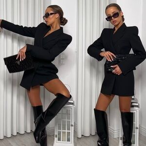 Zara Buttoned Blazer Jumpsuit NWT